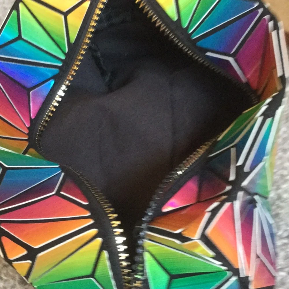 IMO RAINBOW cosmetic bag travel vacay make up spa cowgirl boho beach festival